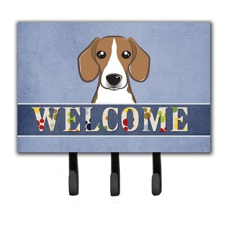 Carolines Treasures Carolines Treasures BB1425TH68 Beagle Welcome Leash & Key Holder BB1425TH68